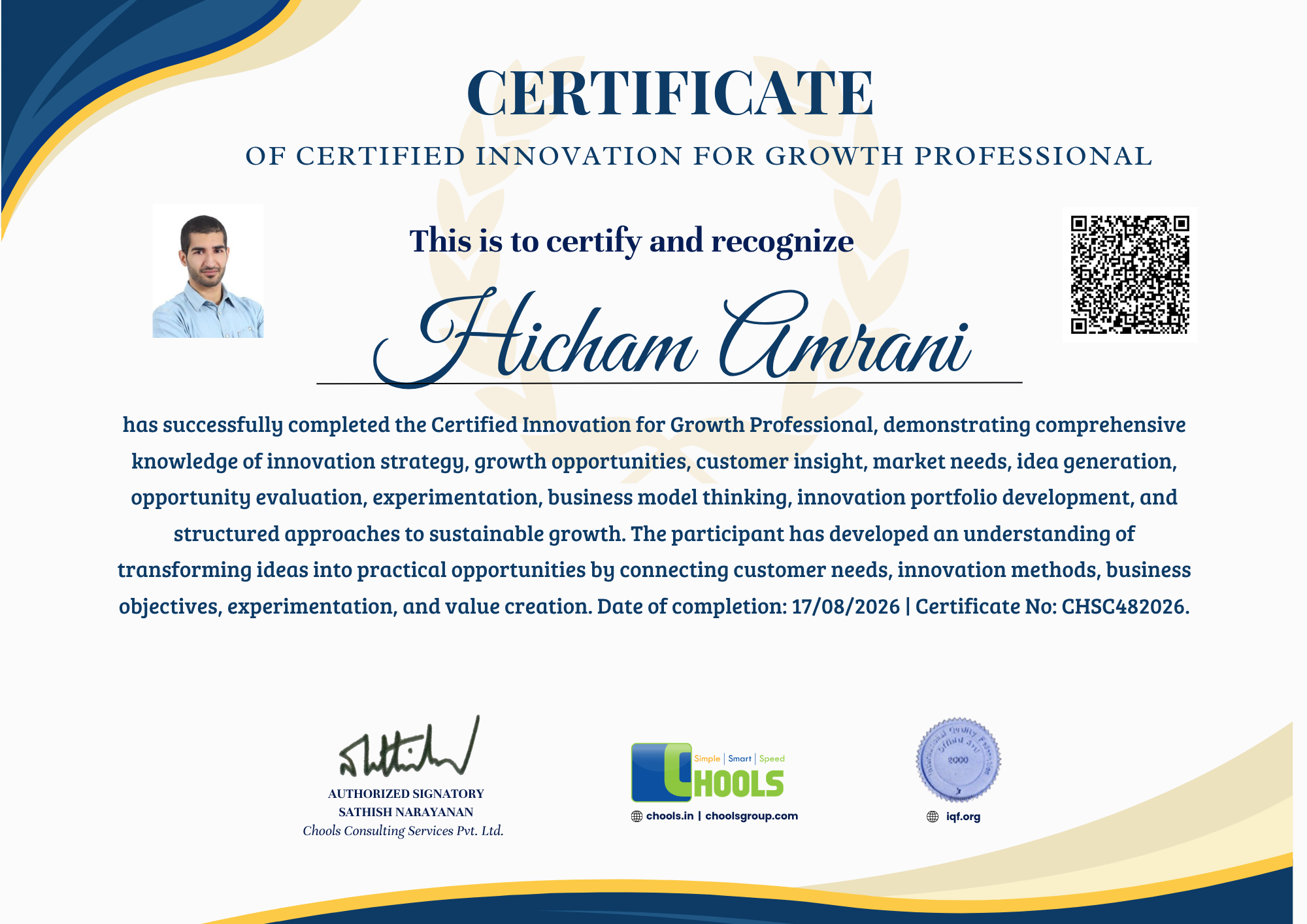 Emerging Business Program Certificate